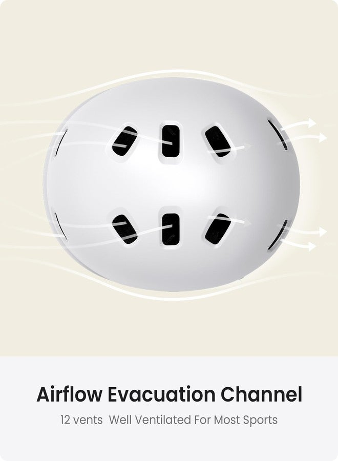 OutdoorMaster Skateboard Cycling Helmet - Two Removable Liners Ventilation Multi-Sport Scooter Roller Skate Inline Skating for Kids, Youth & Adults - Image 4